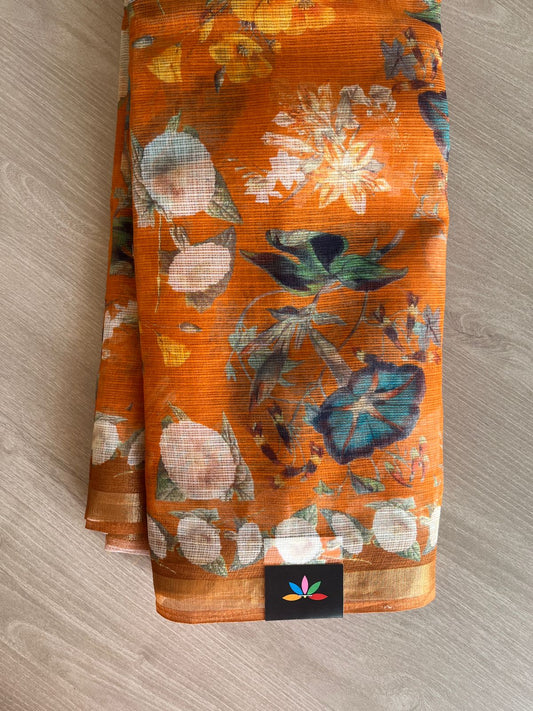 Digital Printed Pure Kota Cotton Saree-23738