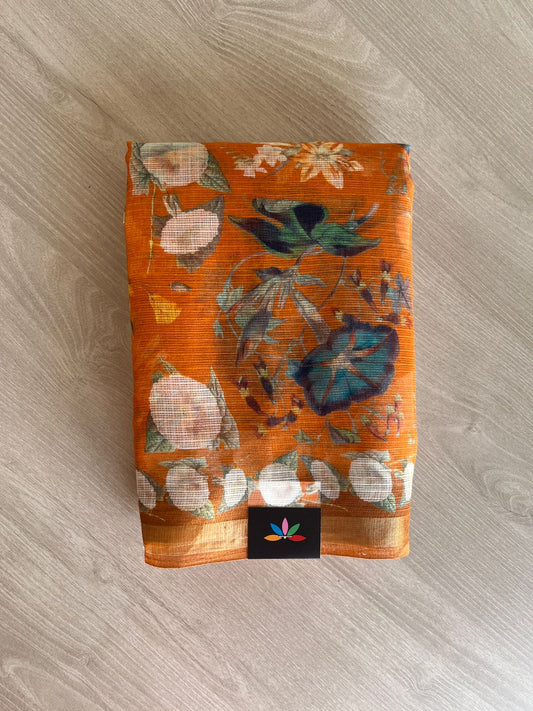 Digital Printed Pure Kota Cotton Saree-23738