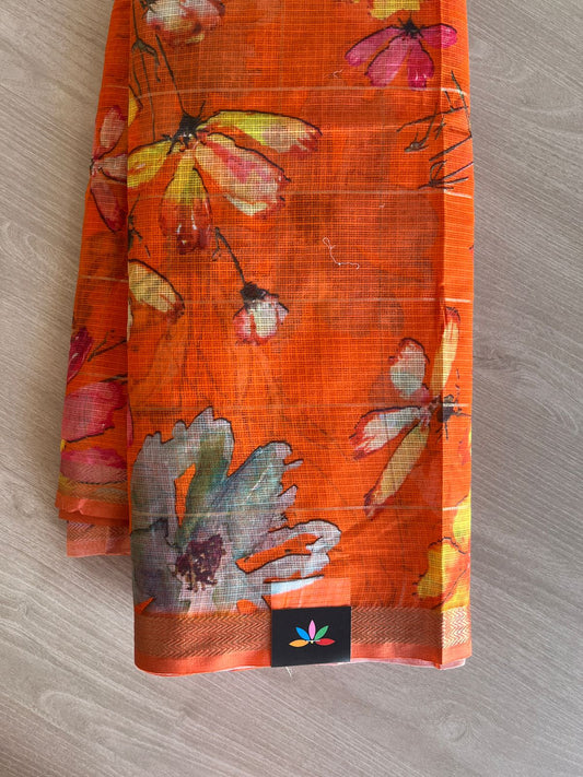 Digital Printed Pure Kota Cotton Saree-23741