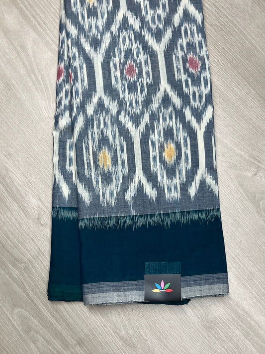 Handwoven Pochampally Ikkat Cotton Saree -23790