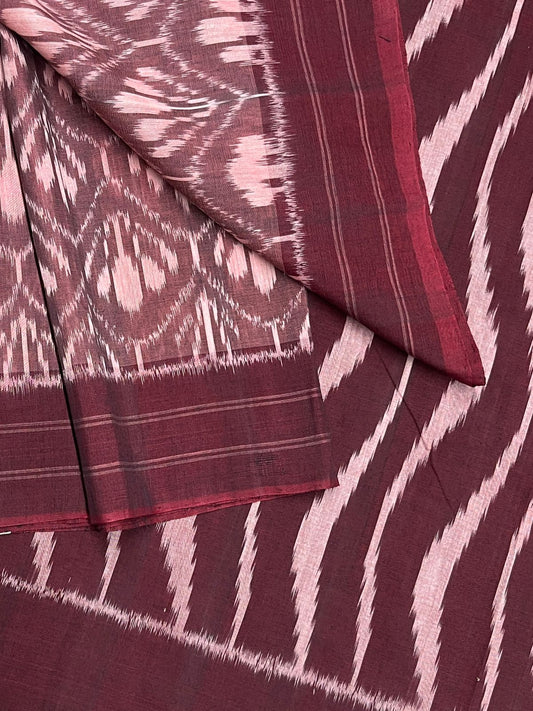 Handwoven Pochampally Ikkat Cotton Saree -23794