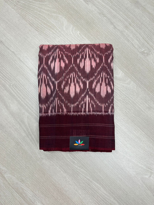 Handwoven Pochampally Ikkat Cotton Saree -23794