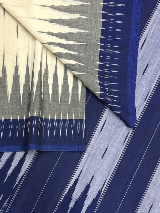 Handwoven Pochampally Ikkat Cotton Saree -23796
