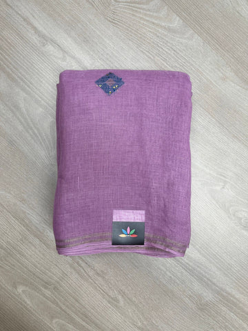 Handloom Premium Linen Jamdani Saree-23847