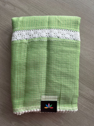 Zari Checks Kota Saree with Crochet Border -23862