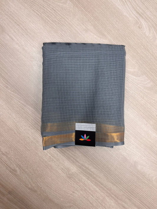 Printed Contrast Border Kota Saree-23869