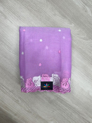 Leaf Embroidered Border Kota Saree-23872