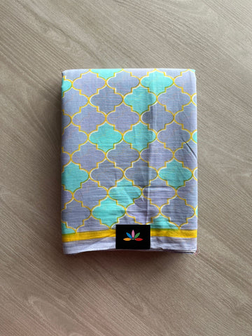 Designer Screen Printed Mul Cotton Saree-24012-24016