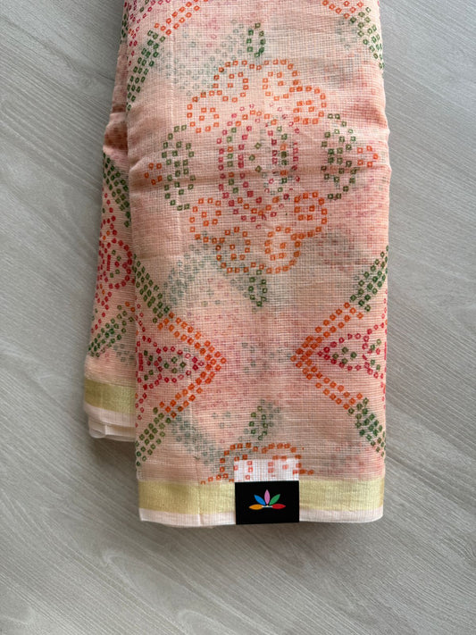 Printed blended Kota saree-24042