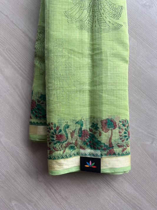 Printed blended Kota saree-24071