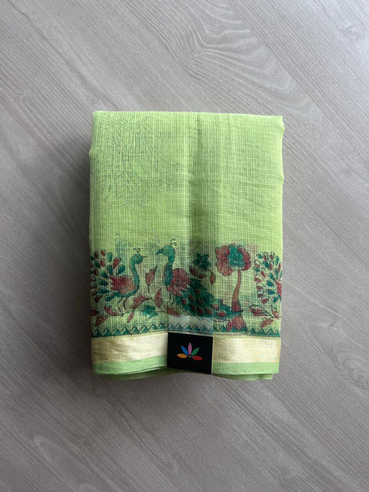 Printed blended Kota saree-24071
