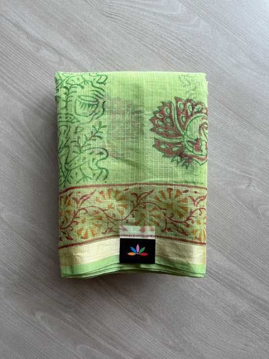 Printed blended Kota saree-24077