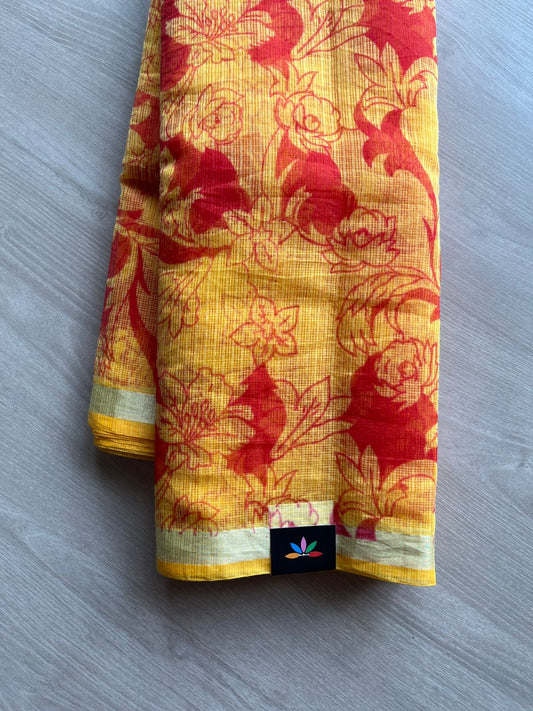 Printed blended Kota saree-24080