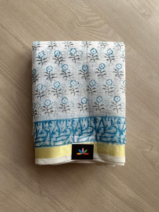 Printed blended Kota saree-24081