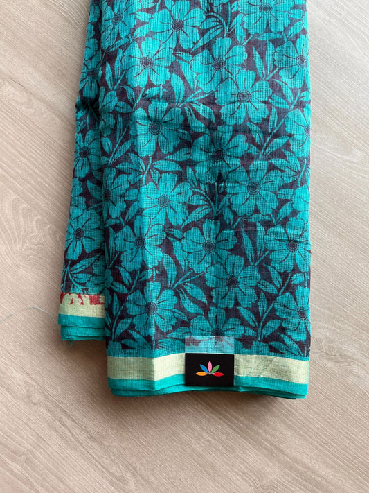 Printed blended Kota saree-24087