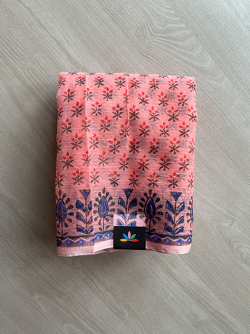 Printed blended Kota saree-24090