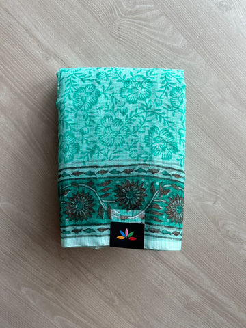 Printed blended Kota saree-24092