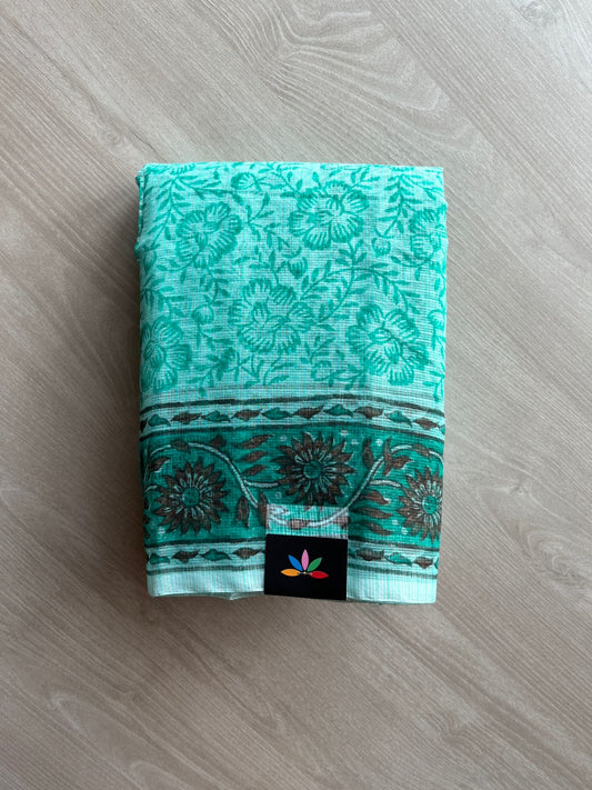 Printed blended Kota saree-24092