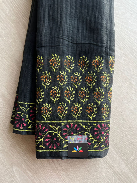 Printed blended Kota saree-24095