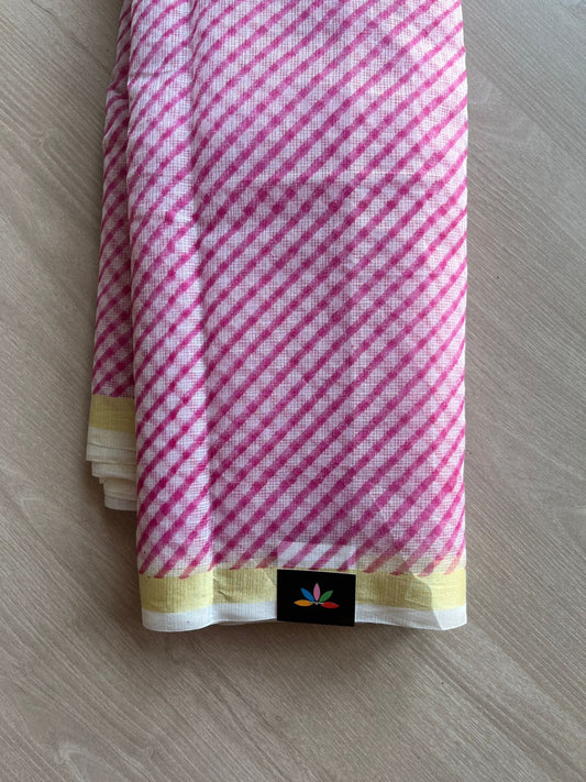Printed blended Kota saree-24100
