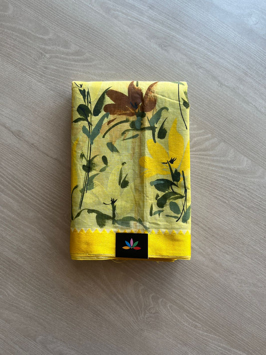 Hand painted Bengal Cotton Saree-24109