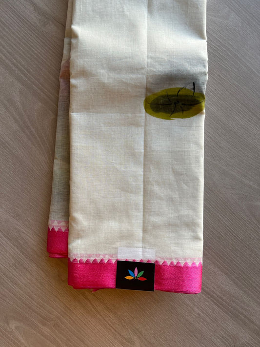 Hand painted Bengal Cotton Saree-24112