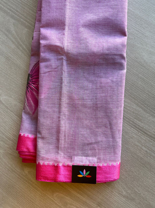 Hand painted Bengal Cotton Saree-24113