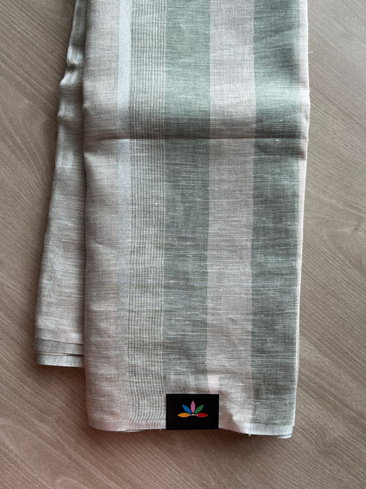 Half and Half Simple Linen Saree- 24149
