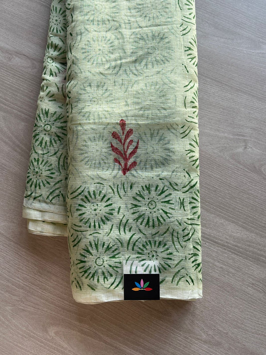 Printed blended Kota saree-24297
