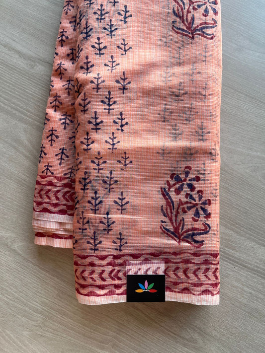 Printed blended Kota saree-24298