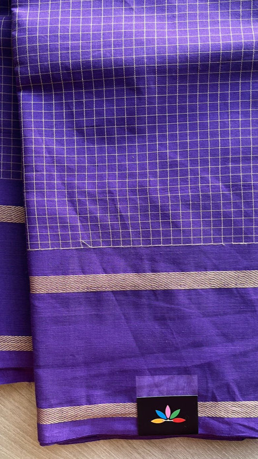 Checked Chettinad Cotton Saree -24391