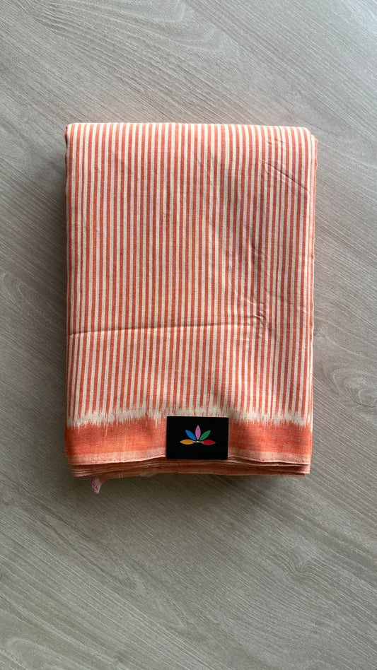 Handwoven Pochampally Ikkat Cotton Saree -24426