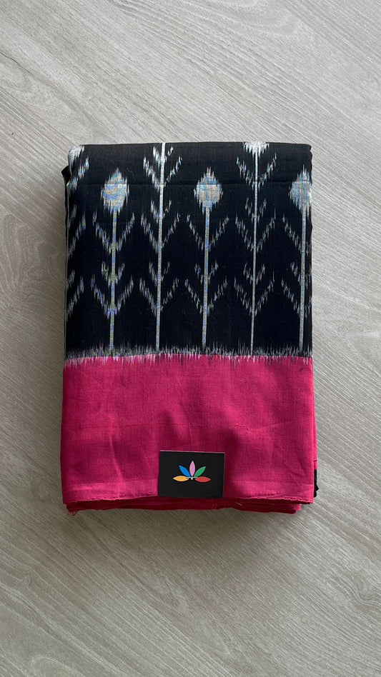 Handwoven Pochampally Ikkat Cotton Saree -24427