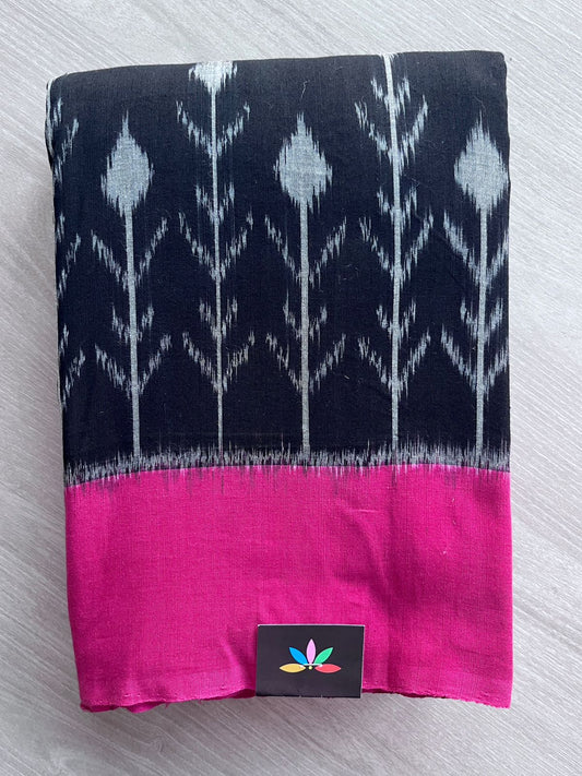 Handwoven Pochampally Ikkat Cotton Saree -24427