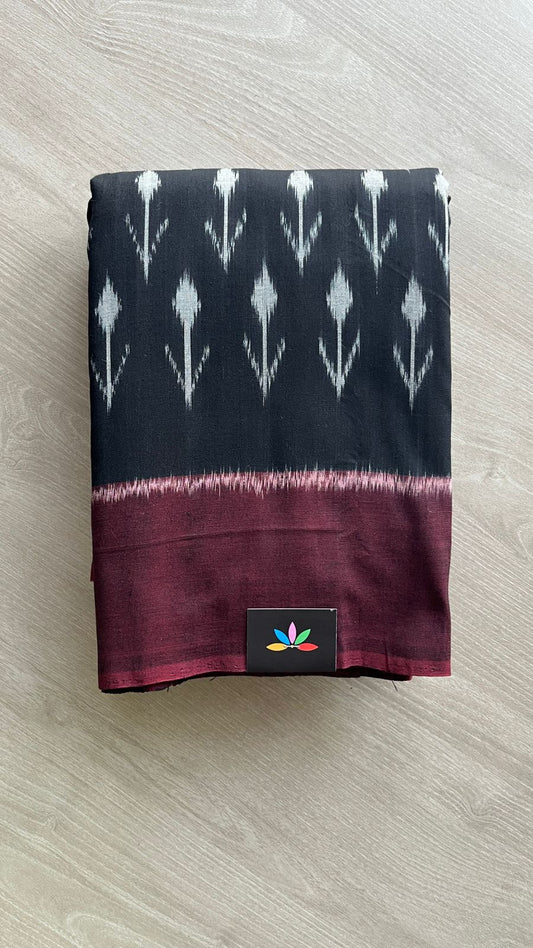 Handwoven Pochampally Ikkat Cotton Saree -24429
