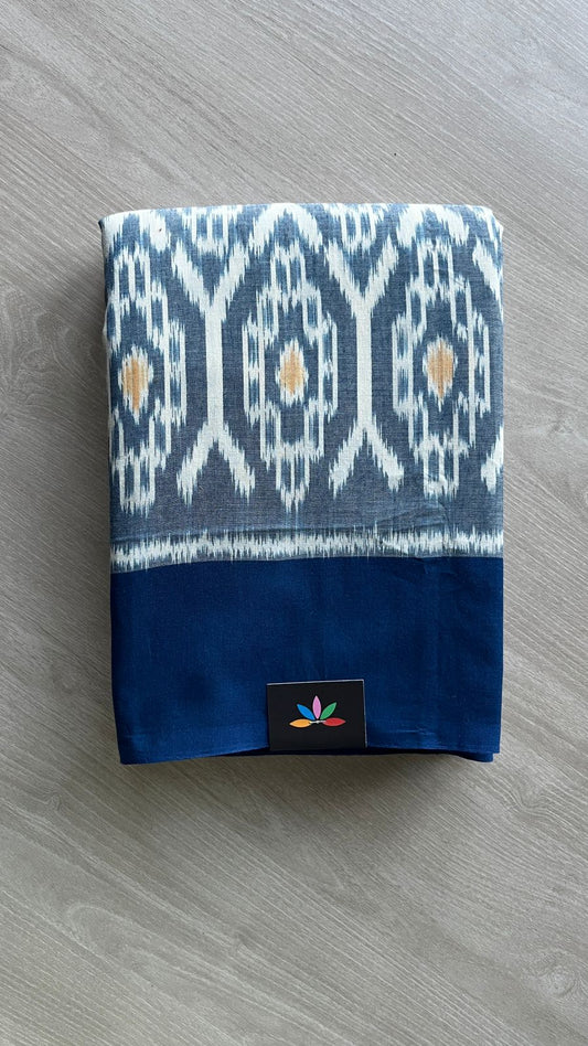 Handwoven Pochampally Ikkat Cotton Saree -24433