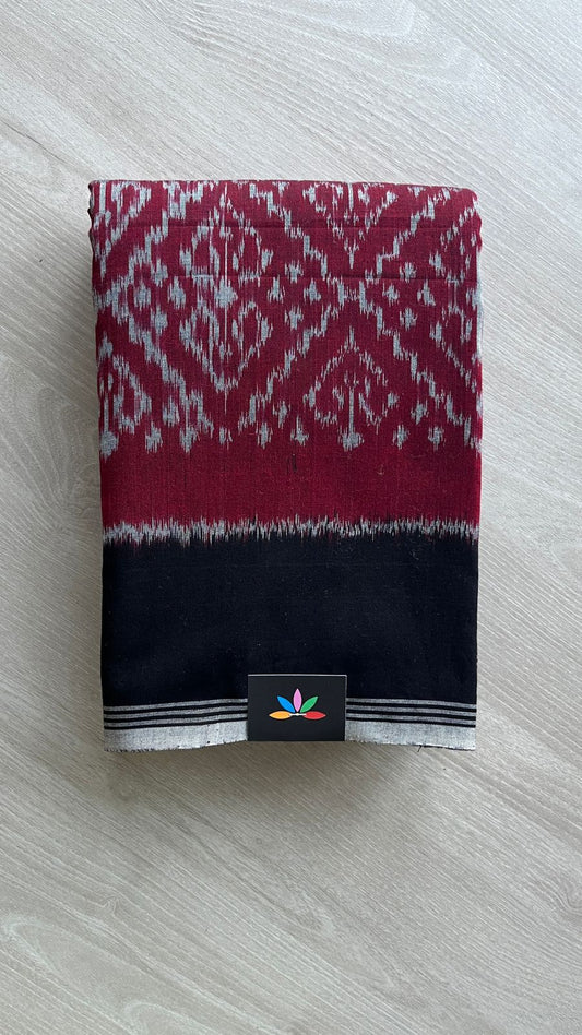 Handwoven Pochampally Ikkat Cotton Saree -24436
