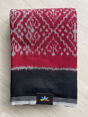 Handwoven Pochampally Ikkat Cotton Saree -24436