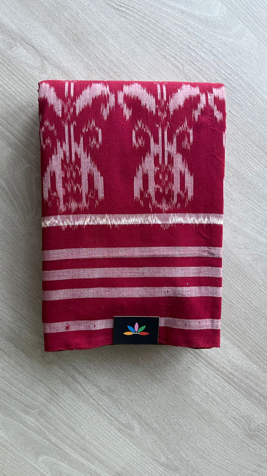 Handwoven Pochampally Ikkat Cotton Saree -24437