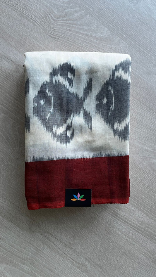 Handwoven Pochampally Ikkat Cotton Saree -24438