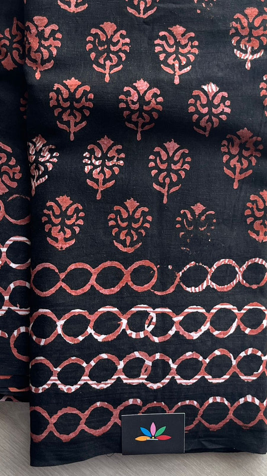 Block Printed Mul Cotton Saree-24444