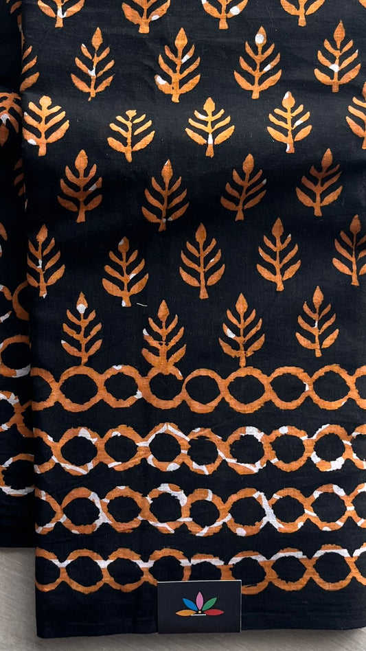 Block Printed Mul Cotton Saree-24445