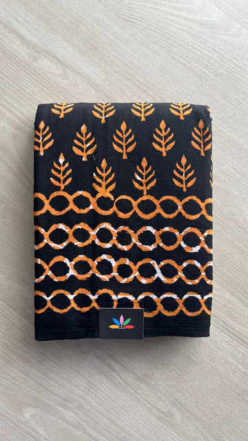 Block Printed Mul Cotton Saree-24445