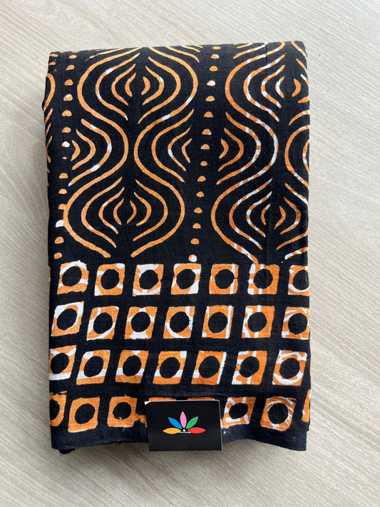 Block Printed Mul Cotton Saree-24453