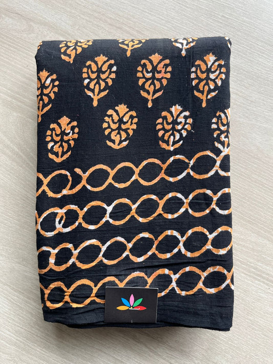 Block Printed Mul Cotton Saree-24476