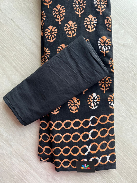 Block Printed Mul Cotton Saree-24479