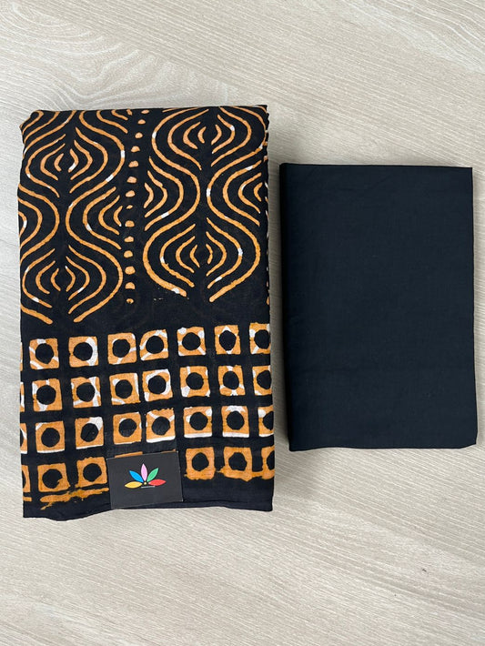 Block Printed Mul Cotton Saree-24482