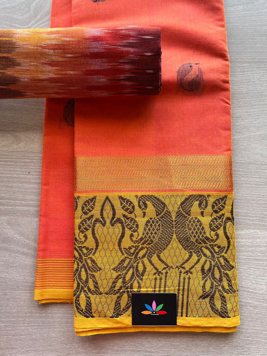 All over Butta Chettinad Cotton Saree-2458