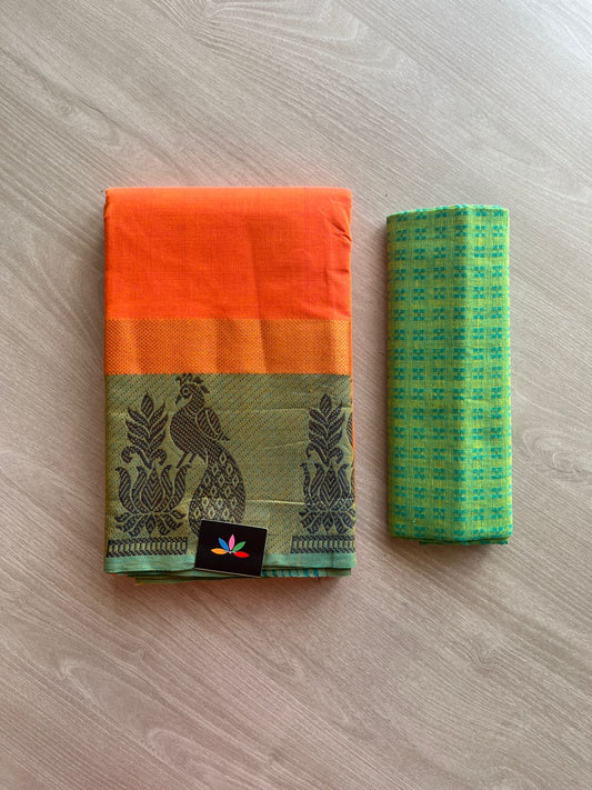 All over Butta Chettinad Cotton Saree -2463