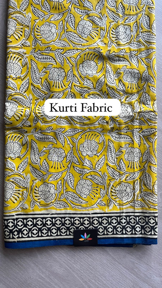 Hand Block Printed Cotton Suit with Kota Duppata -24633